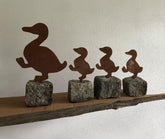 Figur And med ællinger Sæt