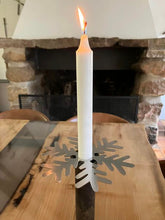 Lys asiette som Snefnug