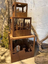 Olielamper Qube med vildtmotiver