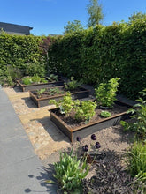 Højbede i cortenstål, lav udgave 50-80Dx30H