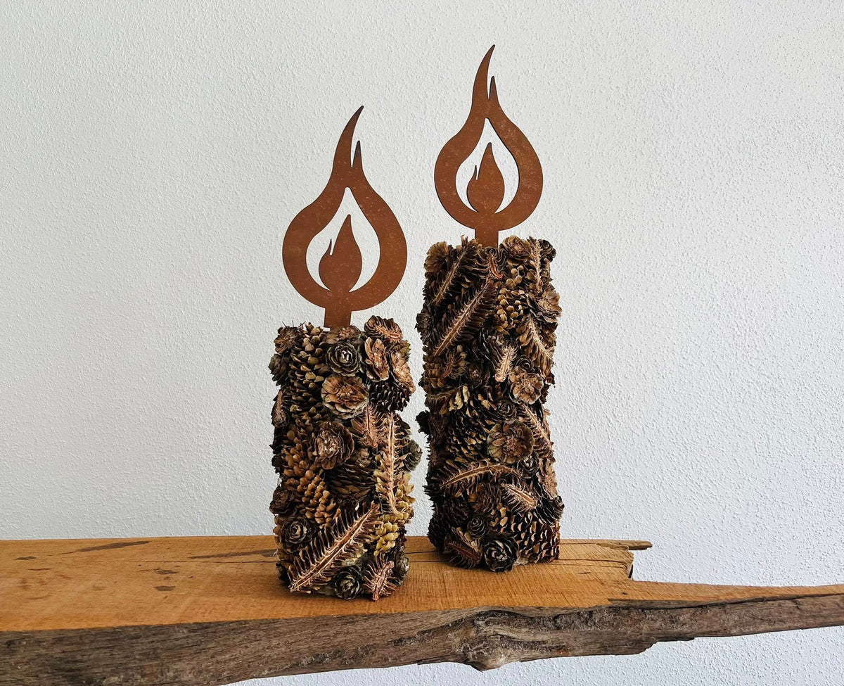 Figur Dekorations Flamme