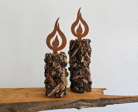 Figur Dekorations Flamme