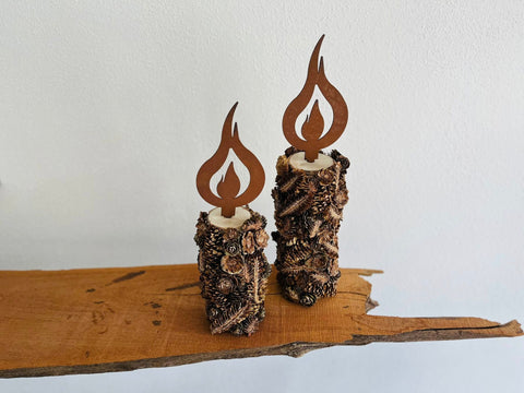 Figur Dekorations Flamme