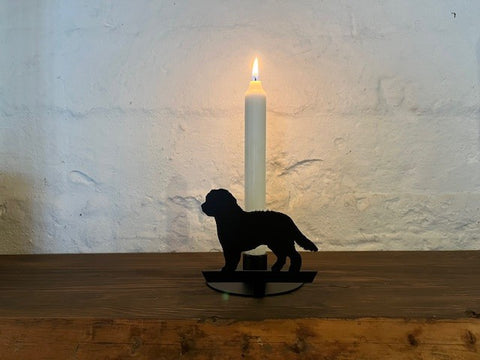 Kammer lysestage med Golden Doodle