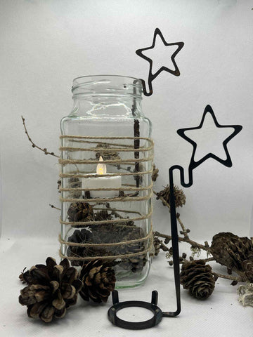 Fyrfadsholder Stjerne Stor