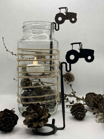 Fyrfadsholder Traktor