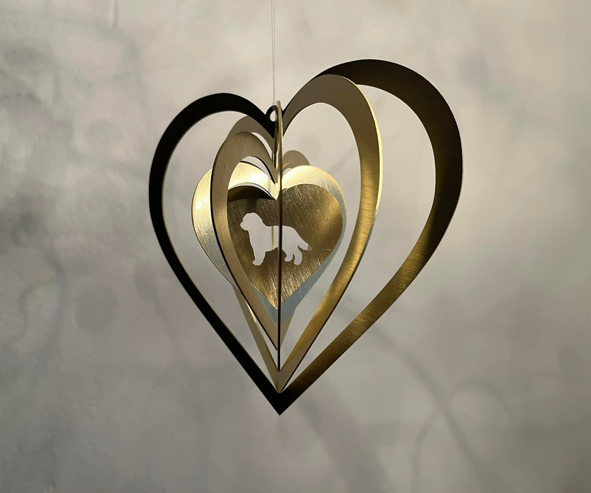 Ophæng Hjerte med Golden Doodle