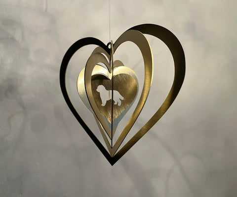 Ophæng Hjerte med Golden Doodle