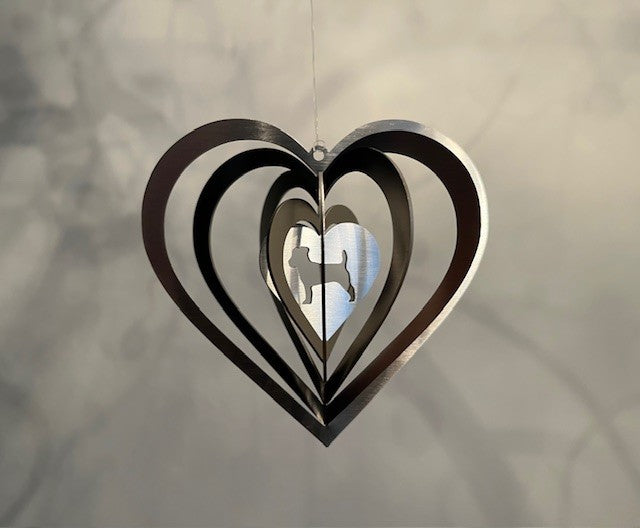 Ophæng Hjerte med Jack Russel