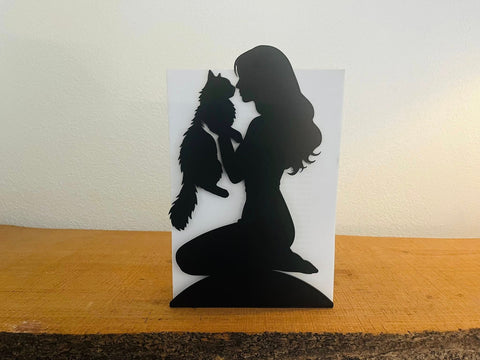 Sangskjuler Pige med kat
