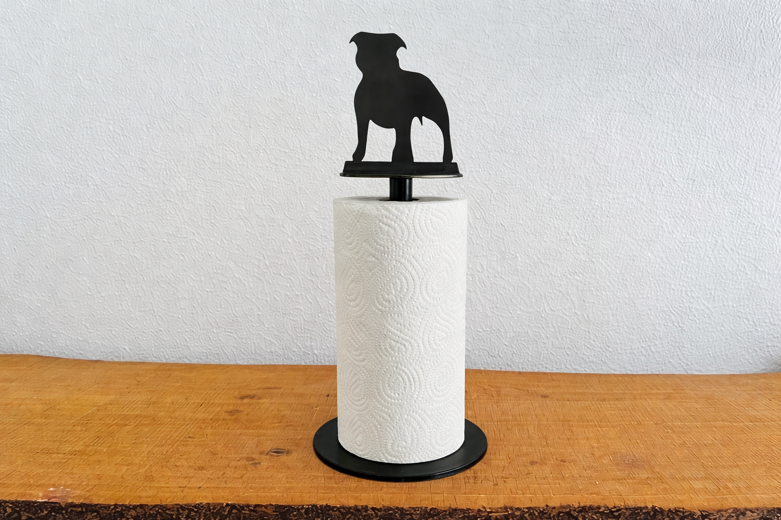 Køkkenrulleholder med Staffordshire Bull Terrier