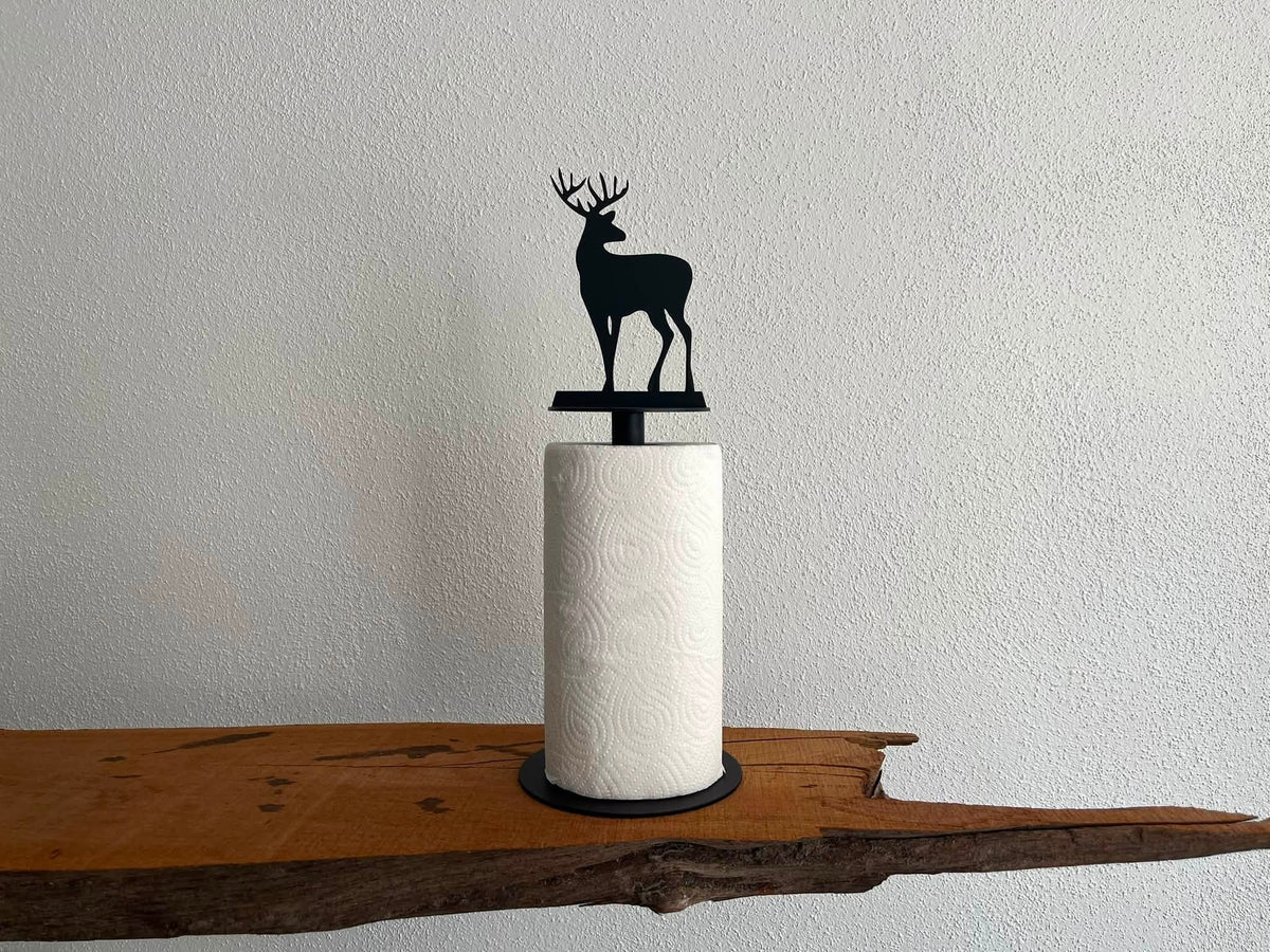 Køkkenrulleholder med Hjort