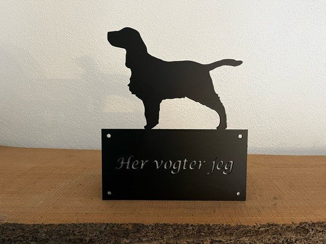 Her vogter jeg skilt Springer Spaniel