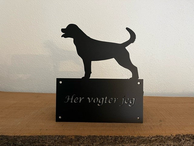 Her vogter jeg skilt Rottweiler