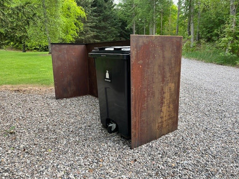 Affalds skjuler i corten