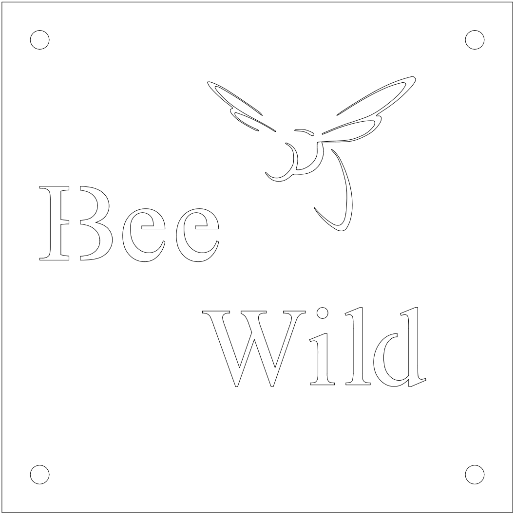 Espalier dekoration "Bee Wild"